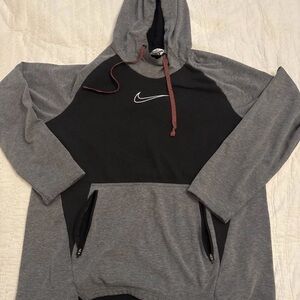 Nike Men's Therma-FIT Pullover Training Hoodie Black Gray Size XL